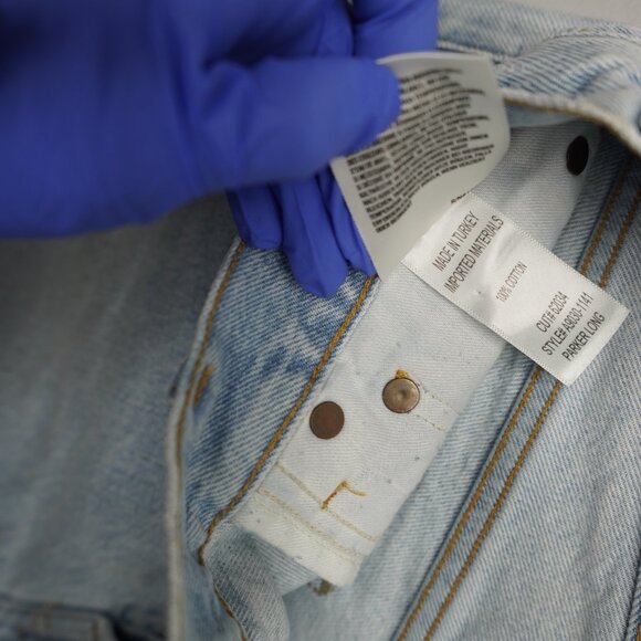 AGOLDE Parker Long Jean Shorts in Jinx Size 27 - Picture 8 of 12